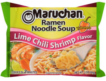 USA Maruchan Ramen Noodles 'Lime Chili Shrimp Flavor' 85 gr
